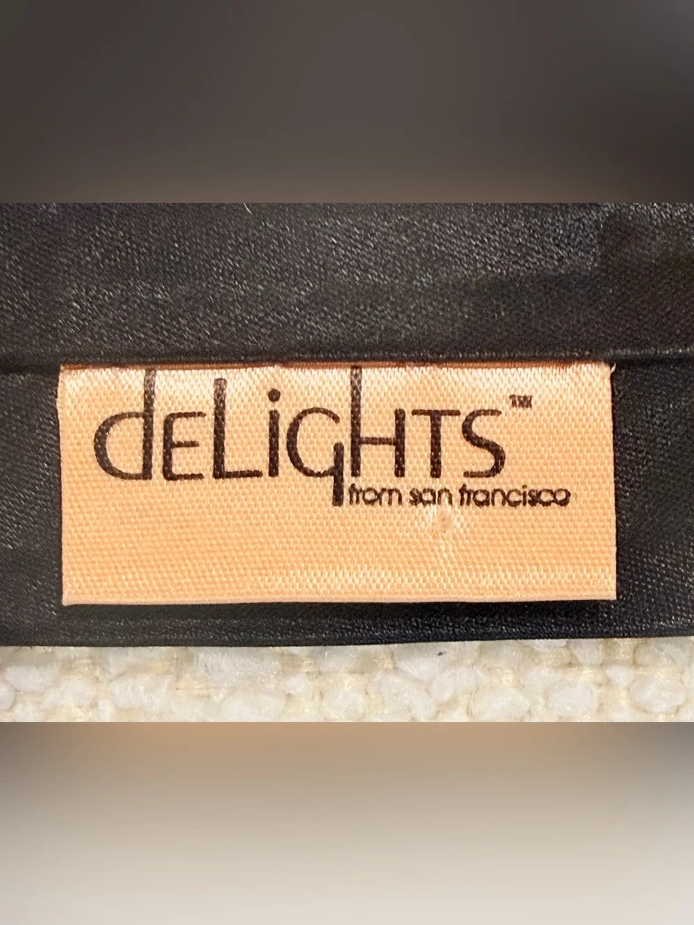 Vintage 70s Black Silk Rhinestone Studded Necktie Delights San Francisco